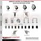 Service Caster 3.5 Inch 316SS Black Polyurethane Swivel 1-1/8 Inch Expanding Stem Caster Set SCC-SS316EX20S3514-PPUB-BLK-118-4 - alternate 4